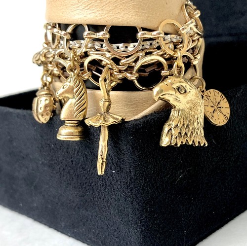 LA MER Collections-Palm Spring Vintage Multi Chain Wrap Wrist Watch- With Charms - 第 9/12 張圖片