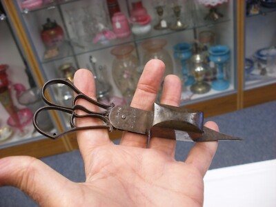 Antique Hobday's Patent Cast Iron Scissor Action Candle Snuffer - Missing Feet
