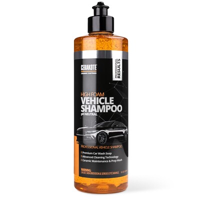 Cerakote High Foam Vehicle Shampoo (16 oz. Bottle) - pH Neutral Premium Car Wash