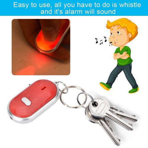 Anti Lost Alarm Key Finder Locator Bag Whistle Sound Control With Battery Wh ECM - Picture 2 of 17