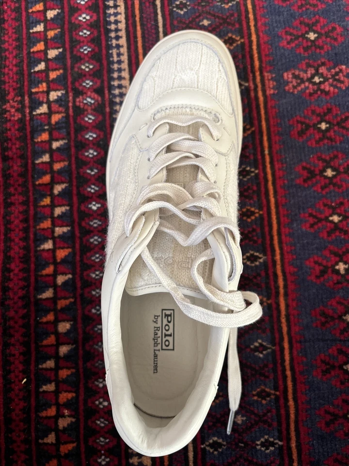 Women’s Polo By Ralph Lauren Cable-Knit Low-Top Sneaker Polo Sport - Image 2 of 4