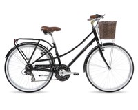 Kingston Primrose Ladies Classic Bike 7 Speed 26 Wheel Black Kingston Primrose Ladies Classic Bike 7 Speed 26 Wheel Black