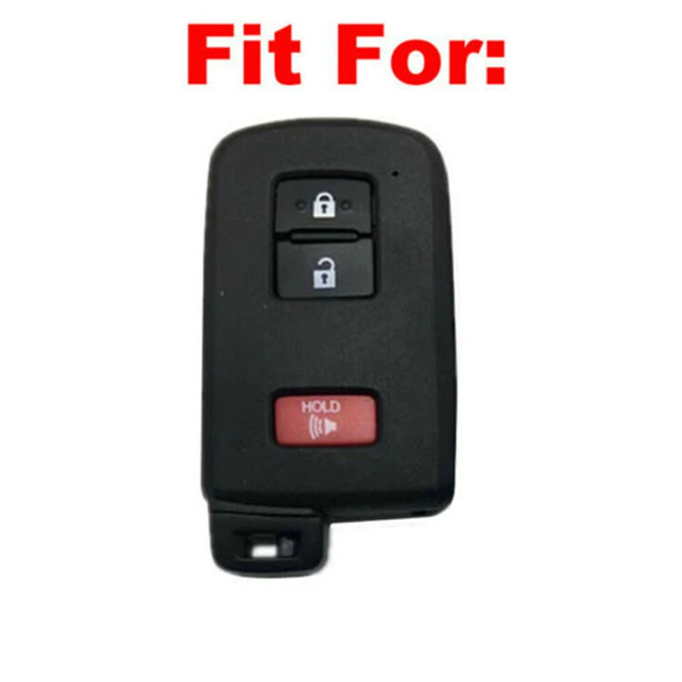 Para Toyota 4Runner Tundra Tacoma 3 Botones Control Remoto Inteligente Llavero Bolsa Estuche Cuero Foto 3 de 4