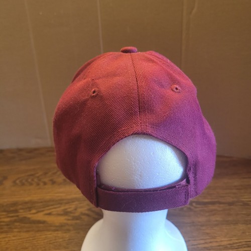 Oklahoma sooners Embroidered Maroon 100% Acrylic Strapback Ball Cap One Size - Picture 5 of 9