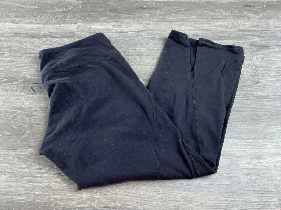 Pantalones de yoga ATHLETA elásticos cintura abertura pierna acampanada azules para mujer talla pequeña Foto 2 de 4