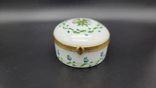 A. Raynaud  Limoges  Porcelain  France Ceralene Floral Trinket Box