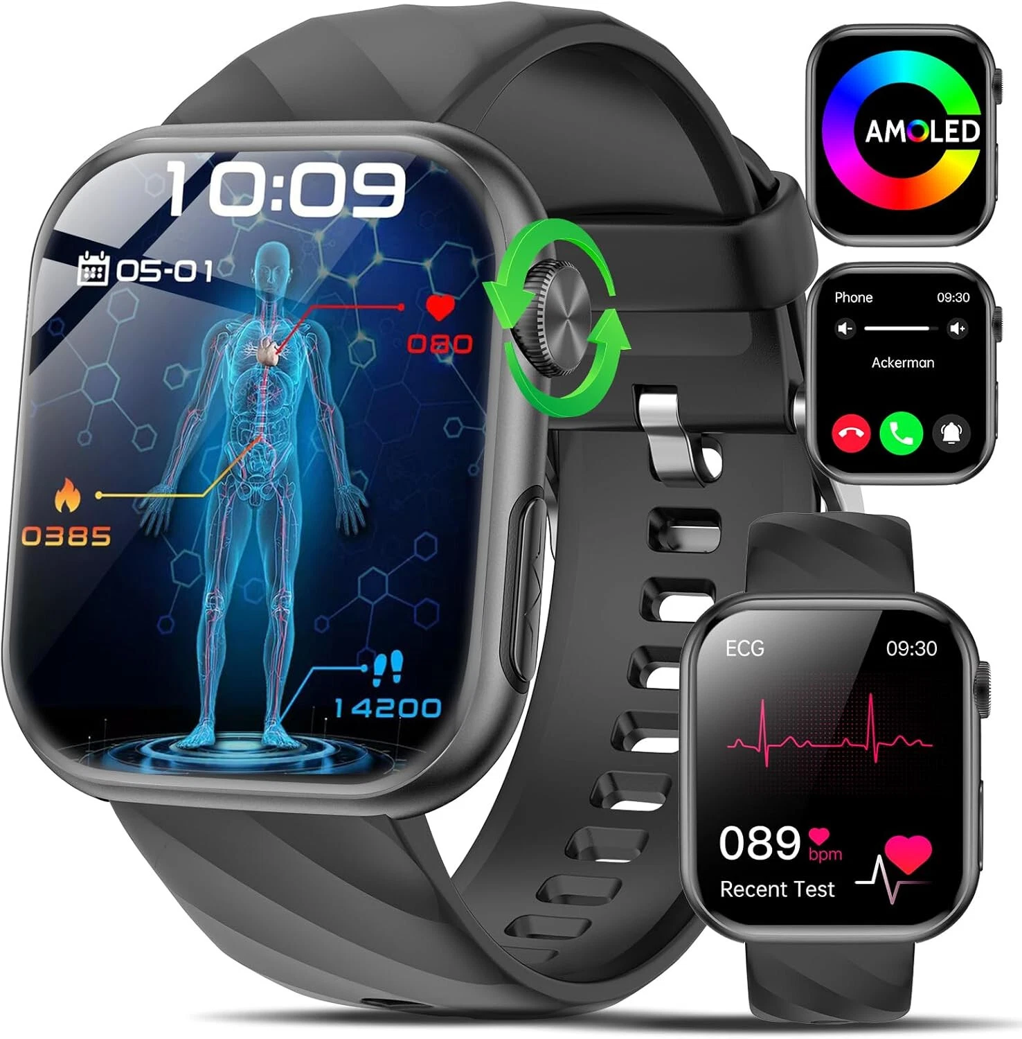 Smart Watch Men Women with Phone Function Sports Watch Wristwatch for Android IOS