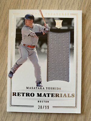 2023 Panini National Treasures jersey rc MASATAKA YOSHIDA #ed 28/99! Red Sox