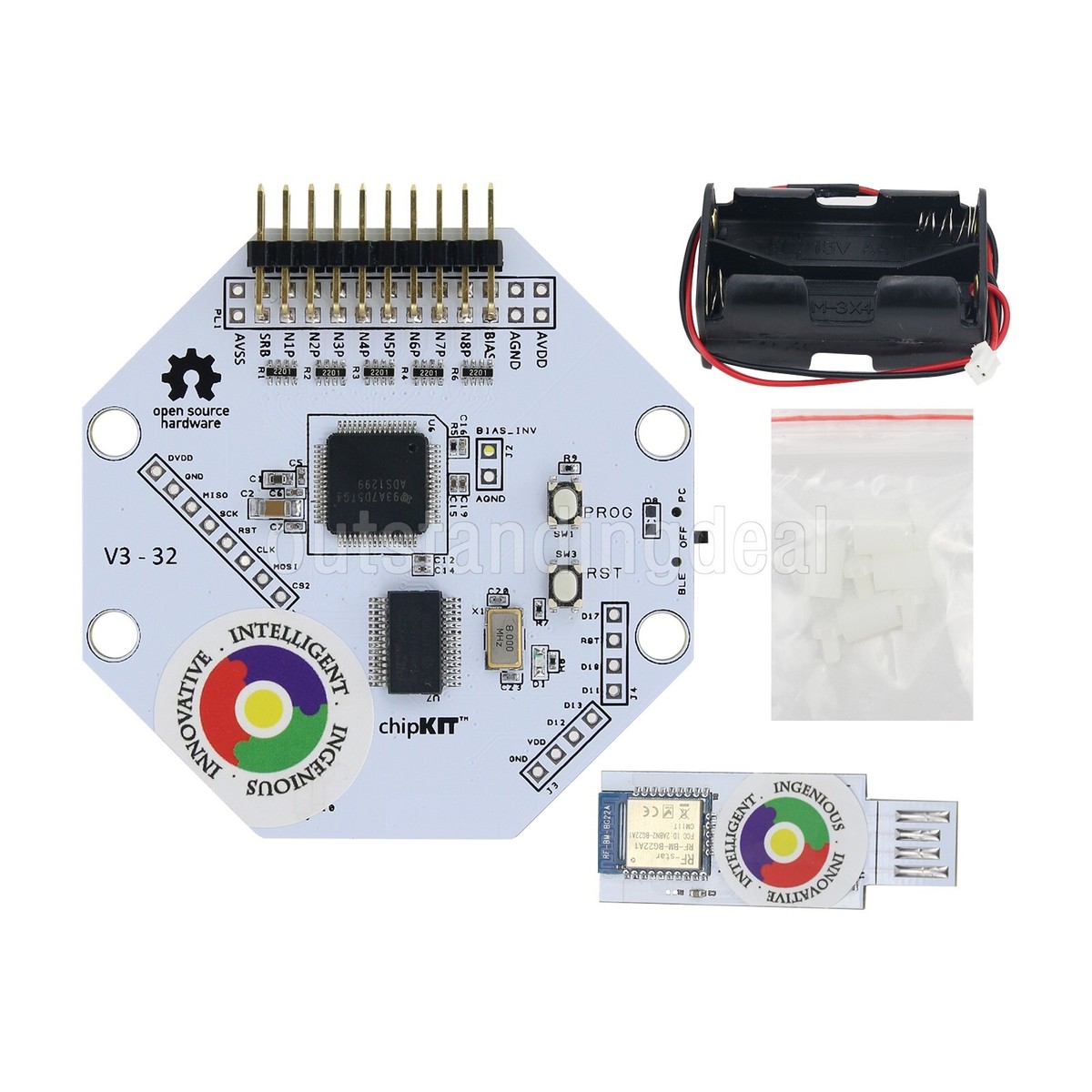 8-CH Bluetooth Ver OpenBCI V3 Compatible EEG Brain Electrical 