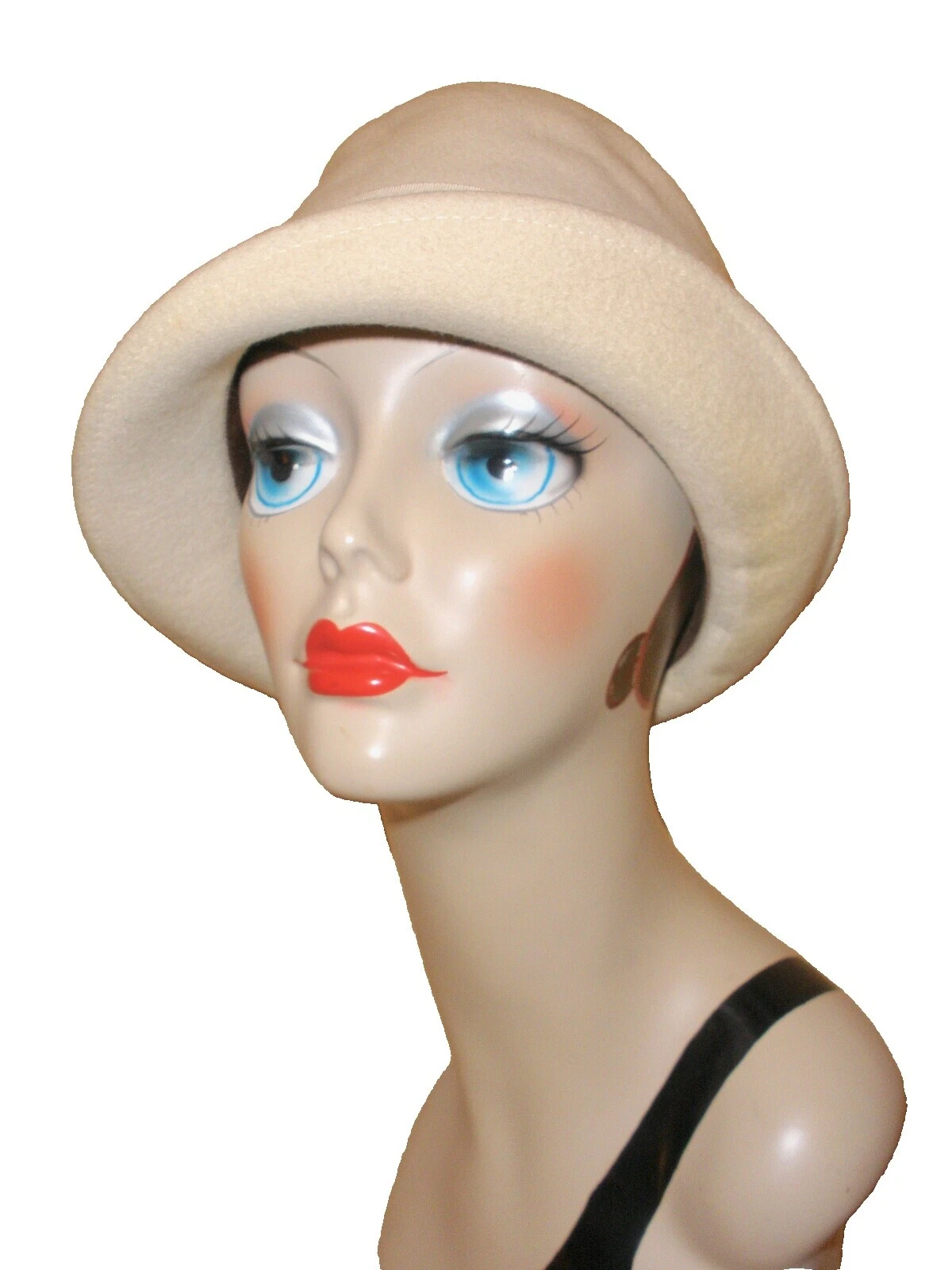 Sombreros vintage Vestido Blanco para Mujeres