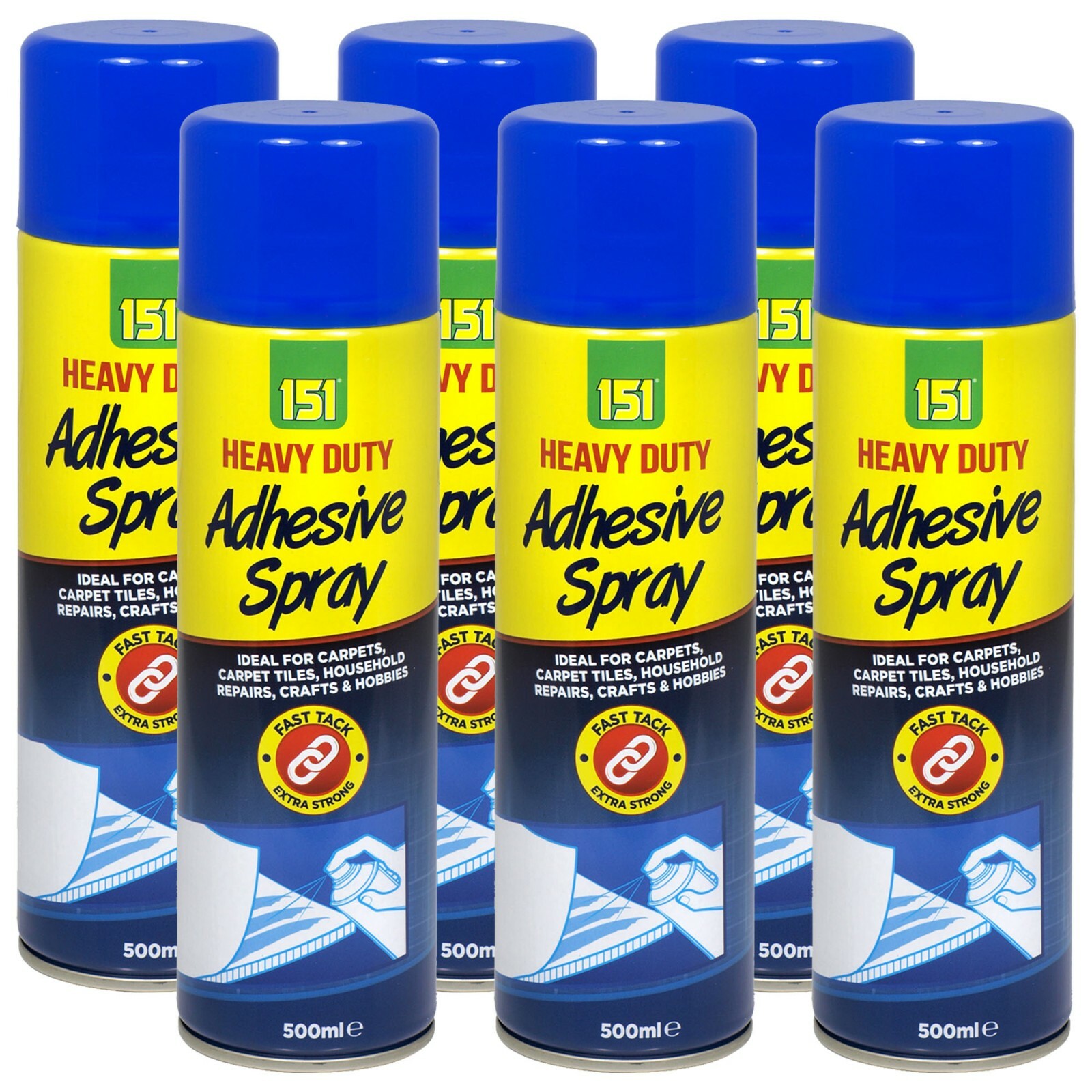 Heavy Duty Carpet Spray Adhesive Tile Glue Fabric Upholster Vinyl Lino