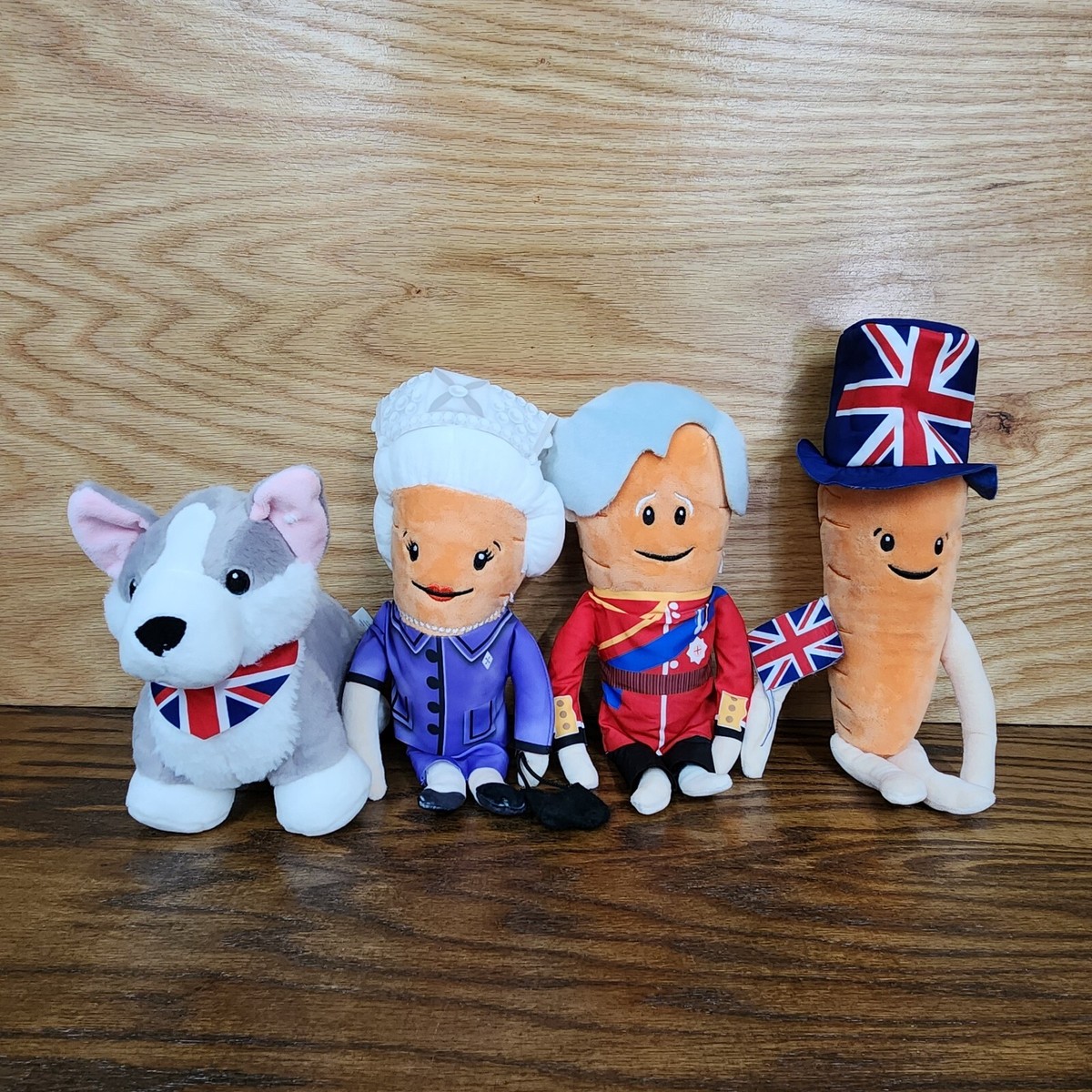 Aldi Kevin Carrot Queen Prince Charles Platinum Jubilee Gray Corgi
