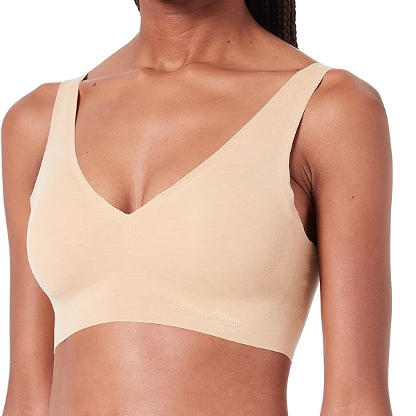 Sloggi Zero Feel Bralette - Sans Armatures - Microfibre Douce - Col V - Taille Unique