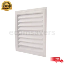 12" x 18" Plastic Wall Louver Static Vent in White - Efficient Ventilation