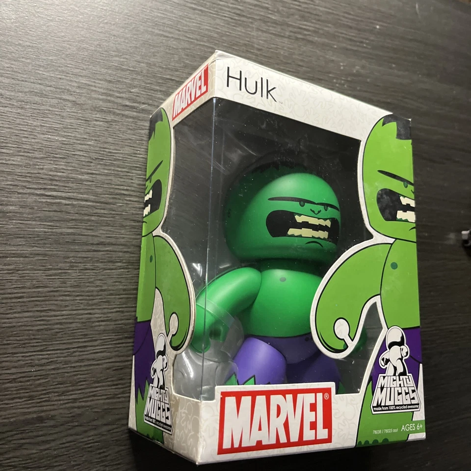 漫威不可思议的绿巨人 Mighty Muggs 6 英寸可动人偶玩具 2007 孩之宝 — 第 2/4 张图片