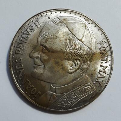 Pope John Paul II Silver Plated Medal 35mm | eBay