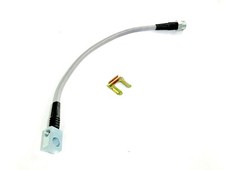 Universal Rear Braided Ss Brake Hose 14 Long With Mouting Block Universal Rear Braided Ss Brake Hose 14 Long With Mouting Block