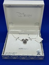 Disney Bowtiful Minnie Mouse Fine Silver Plated Necklace 16  2  NEW