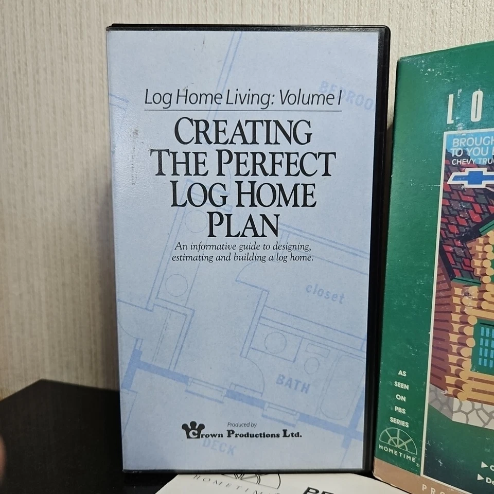 Log Cabin Design Build Estimate How To VHS Lot Step By Step Video Instruction - Image 2 of 4