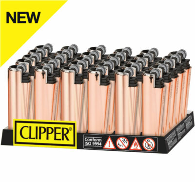 Clipper Micro Metal Cover Rose Gold - Micro Feuerzeug mit Metallhülle NEU Hülle