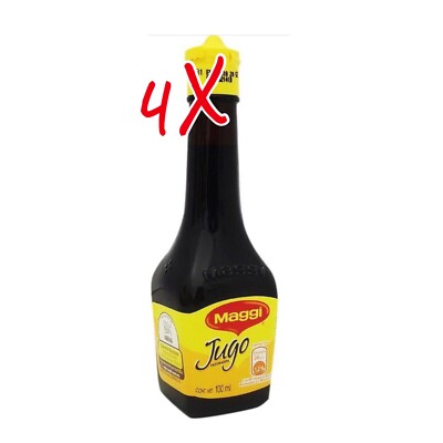 4-Pack Maggi Jugo Sazonador 100ml/3.38oz Mexican Maggi Seasoning