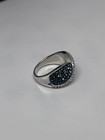 Womens Sterling Silver 925 S￼ Crystal Ring Size 7 — photo 8