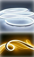 Strip led neon flex flessibile striscia 600 led decorativa 5mt luce 6500K 3000K 