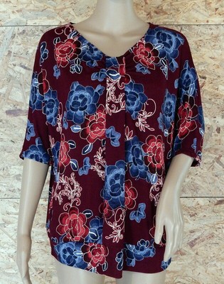 Bluse ''Ananas'' in Bordeaux, Gr. S