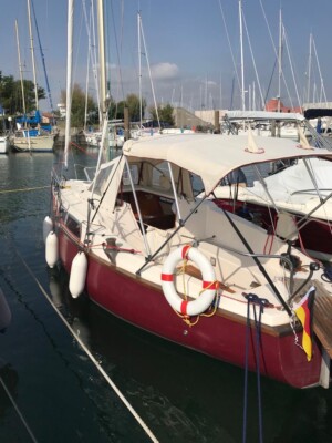Segelboot Samourai der Werf C. N. S. O. mit Anhänger - VB