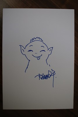 Raman Hui 許誠毅 signed 20x30cm Wuba sketch drawing drawing autograph autograph