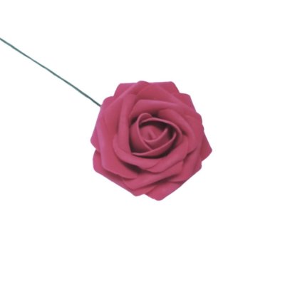 Künstliche Schaum Rosen Blumen mit Stiel Hochzeit Brautstrauß Party Deko