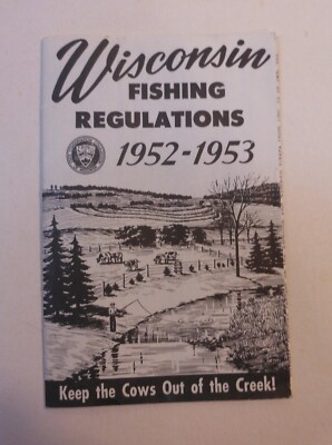 Permis De Pêche Vintage Du Wisconsin (USA) - Saisons 1949-50 à 1951-52 - Collection