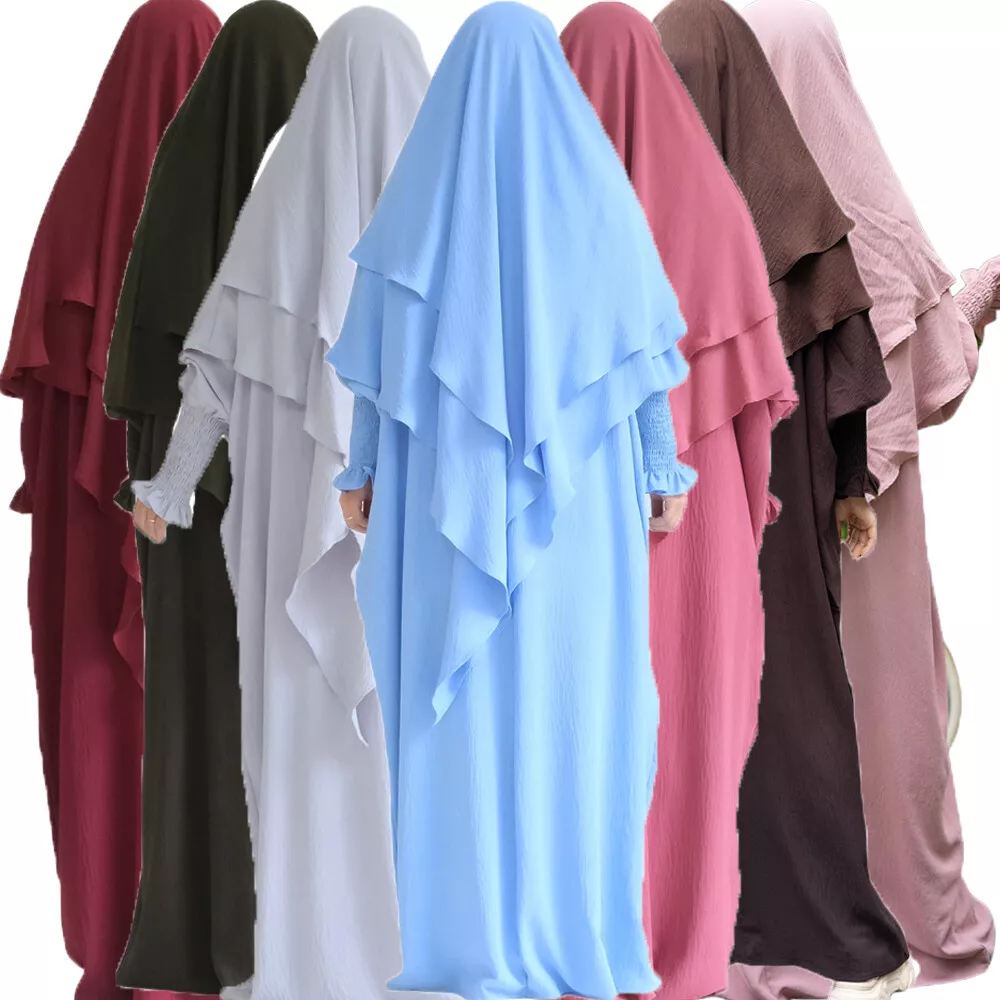 Hooded top abaya cape