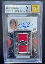 2023 Topps Sterling TRISTON CASAS ROOKIE PATCH AUTO #/25 RED SOX BGS 9/10 AUTO