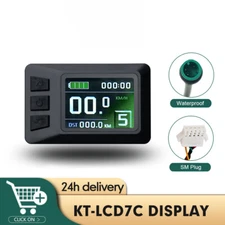 24V/36V/48V SM/Waterproof Plug LCD7C Color Display for EBike Conversion Kit