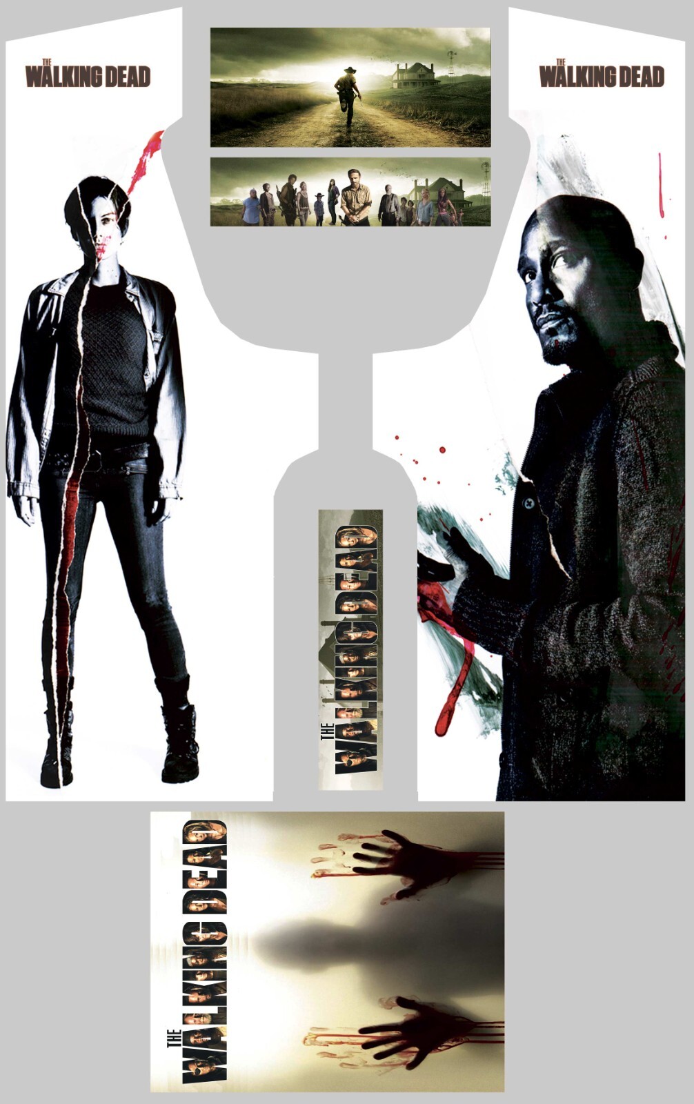 Stickers The Walking Dead 18 pour relooker votre borne d'arcade de salon