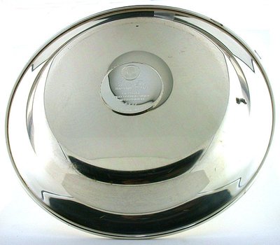 Franklin Mint Winter Fox Pure Sterling Silver Collector Plate AS71