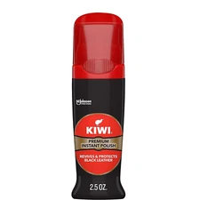 KIWI Color Shine Liquid Polish Black 2.5 oz Long-Lasting Instant Shoe Shine