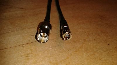 US MADE  Micro HD BNC to BNC Female  Belden1855A HD-SDI  Video Cable 6 GHZ  1 FT