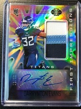 🔥   DARRYNTON EVANS 2020 Illusions rookie first impressions AUTO /50 RC TITANS