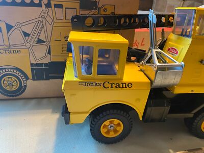 Vtg Mighty Tonka Mobile Crane Toy Truck Orig Box 3940 Steel 1960's