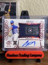 Chase Petty 2021 Leaf Trinity Rookie Patch Autograph 50/50 Minnesota Twins