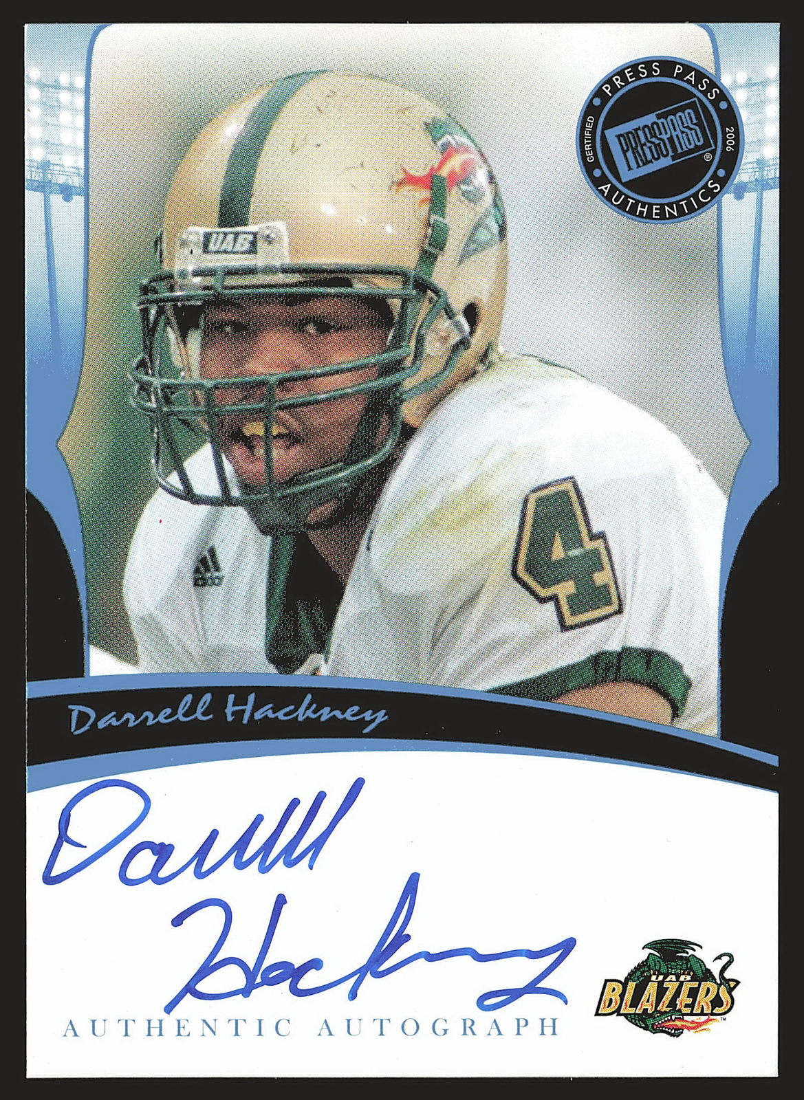 Darrell Hackney 2006 Press Pass Legends #NNO Darrell Hackney Autographs AU | eBay