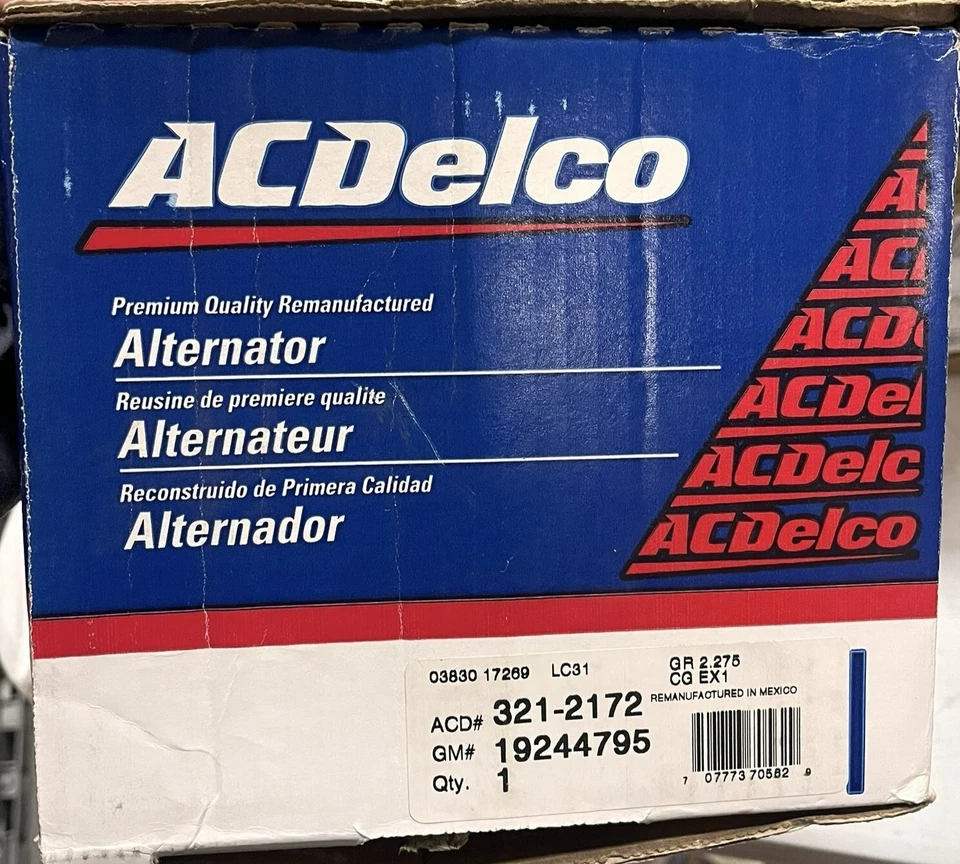 ACDelco 321-2172 Alternator For 2005 GMC Jimmy ^ - Image 2 of 2