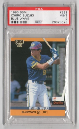 Ichiro Suzuki 1993 BBM Blue Wave #239 Japanese Rookie Card Rc PSA 9 Mint READ