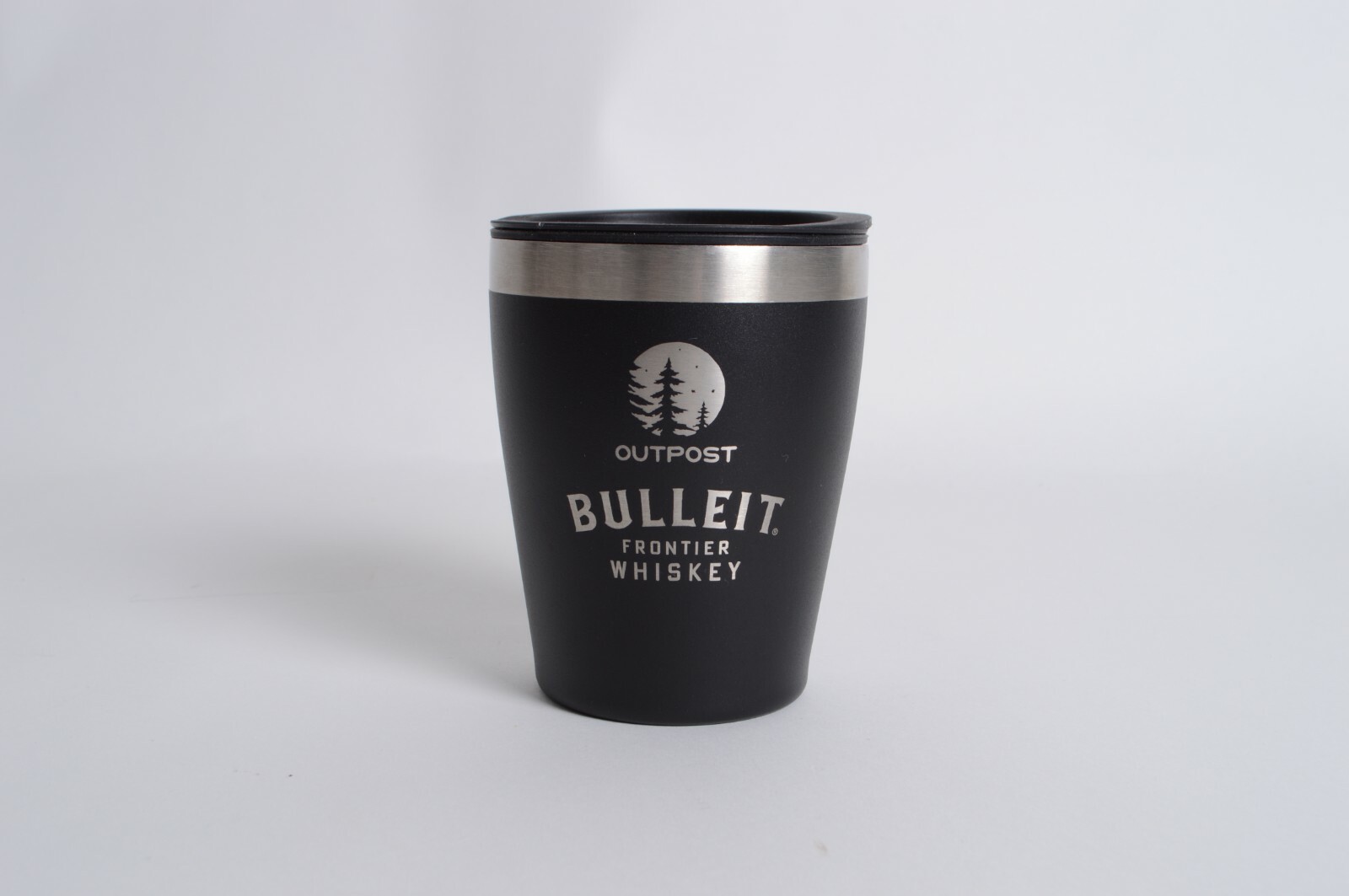 NWOT OUTPOST BULLEIT TUMBLER MUG $30 10 oz Black