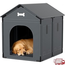 Indoor Dog House Waterproof Fabric Ventilation Double Sided Bed Large Dogs New