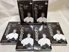 Easydry Salon Shoulder Cape Hair Dresser Cutting White 22"x30" 6 Packs 18 Total