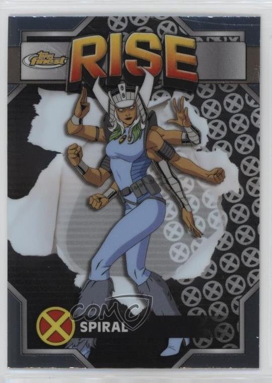2025 Topps Finest X-Men '97 Uncommon Silver Spiral #62 0b7