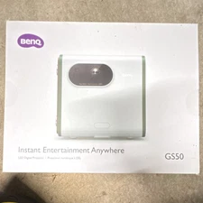 BenQ GS50 LED Digital Projector 1080p Portable USB-C Bluetooth Drop Proof